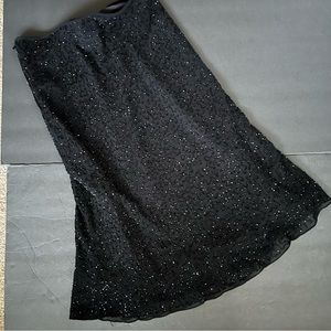 J Laxmi Black Beaded Skirt Size M-S